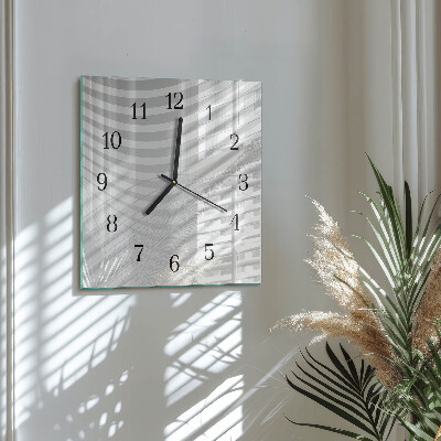 Square wall clock Abstract lines