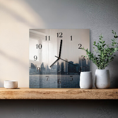 Square kitchen clock Horizon