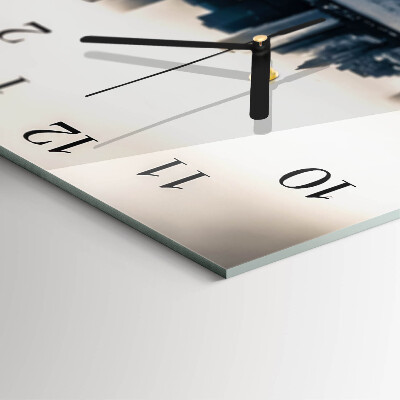 Square kitchen clock Horizon