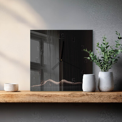 Square wall clock Woman