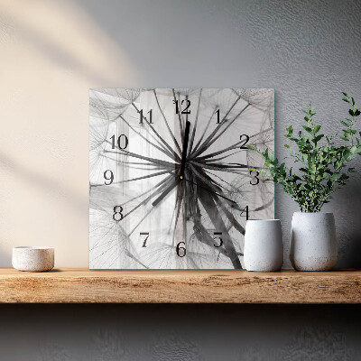 Square kitchen clock Dandelion