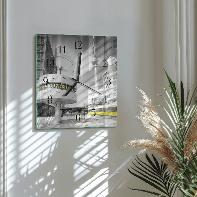 Glass clock square Berlin