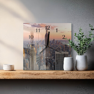 Square kitchen clock Horizon