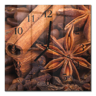 Square kitchen clock Vanilla