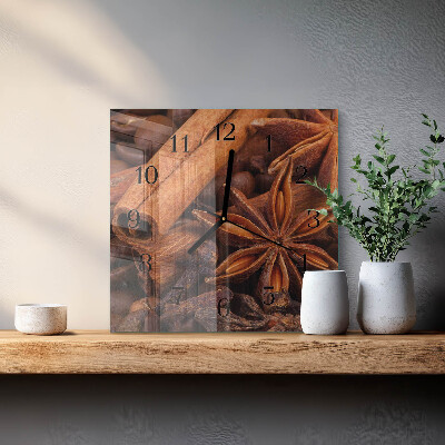 Square kitchen clock Vanilla