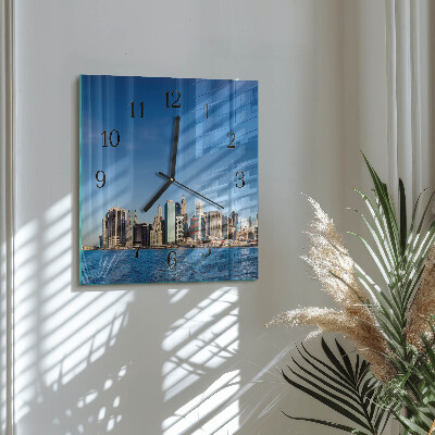 Square wall clock Horizon