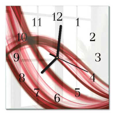 Square wall clock Abstract lines