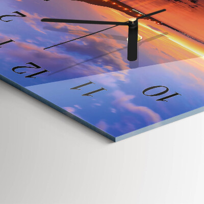Square kitchen clock Sea Island