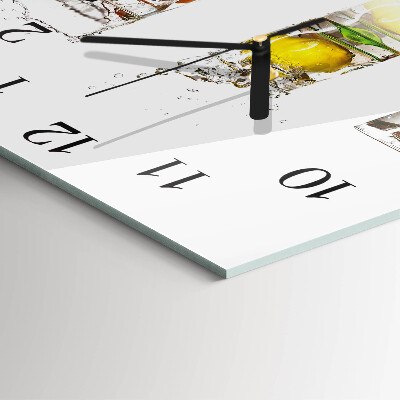 Glass clock square Fruit cups