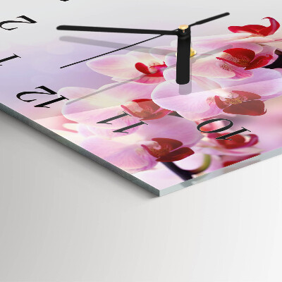 Square kitchen clock Orchid