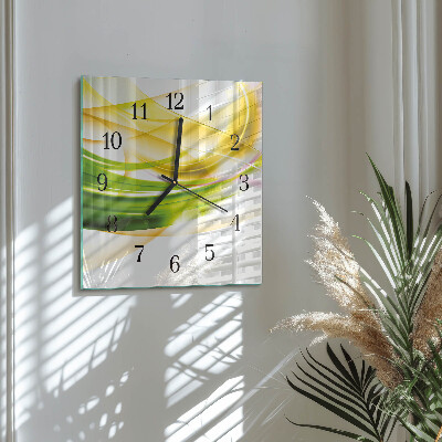 Glass clock square Abstraction