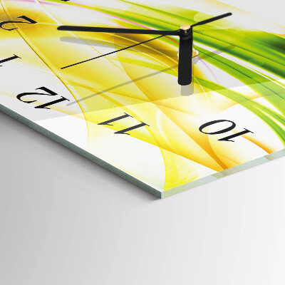 Glass clock square Abstraction