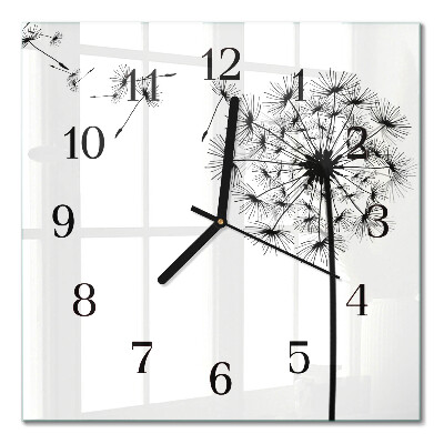 Square kitchen clock Dandelion