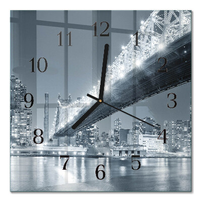 Square wall clock Bridge