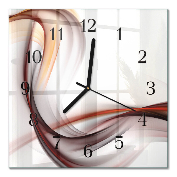 Glass clock square Abstraction