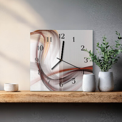 Glass clock square Abstraction