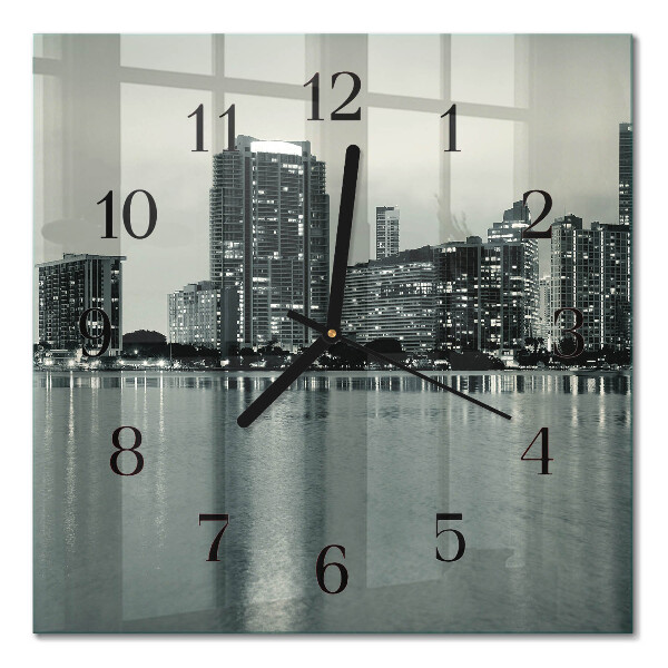 Square wall clock Horizon