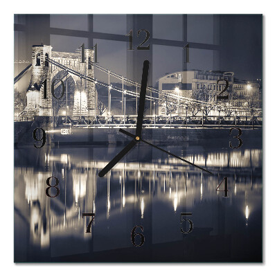 Square kitchen clock Bridge