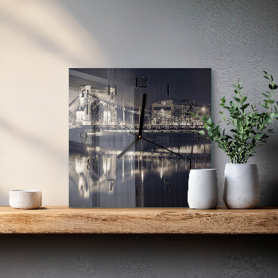 Square kitchen clock Bridge