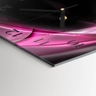 Square wall clock Abstract lines