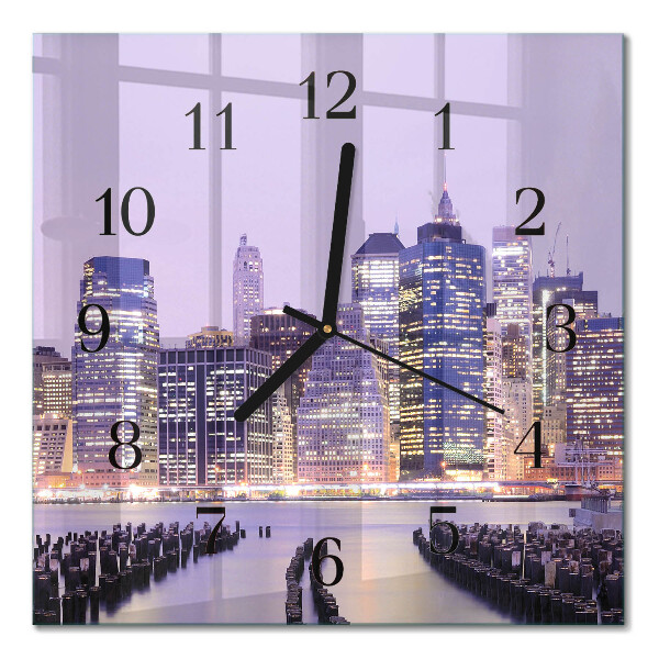 Square kitchen clock Horizon