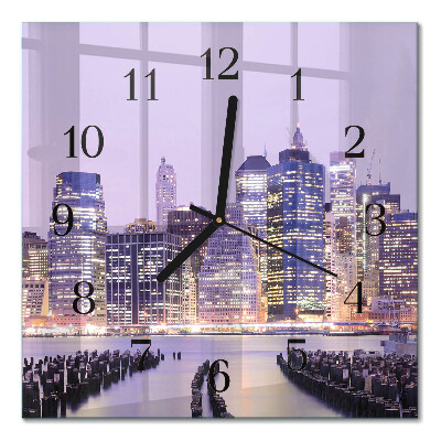 Square kitchen clock Horizon