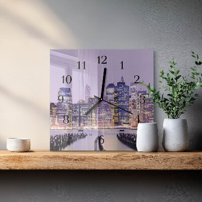 Square kitchen clock Horizon