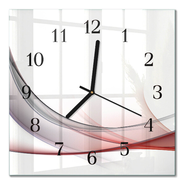 Glass clock square Abstraction