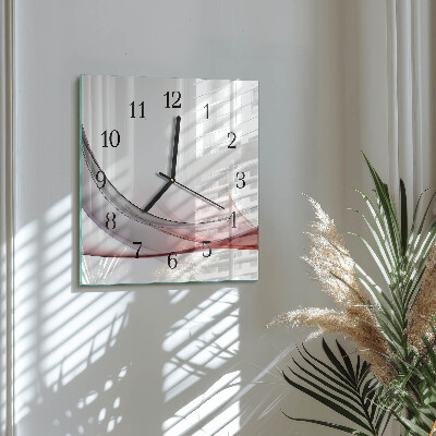 Glass clock square Abstraction