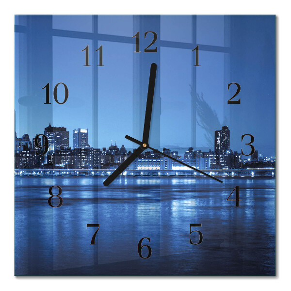Square kitchen clock Horizon