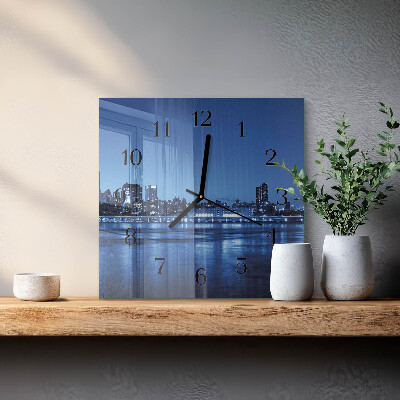 Square kitchen clock Horizon