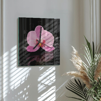 Square kitchen clock Orchid