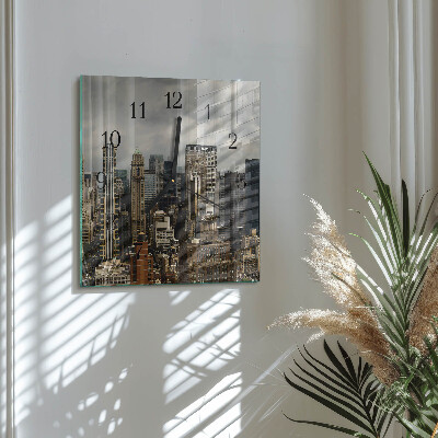 Square kitchen clock Horizon