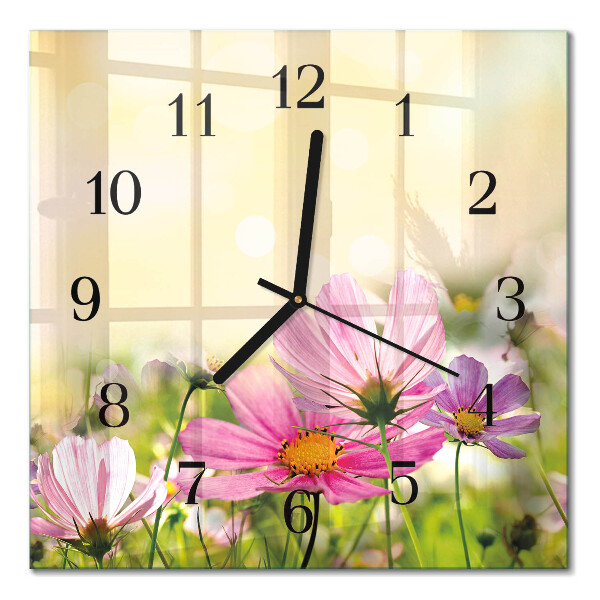 Square wall clock Cosmos