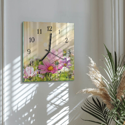 Square wall clock Cosmos