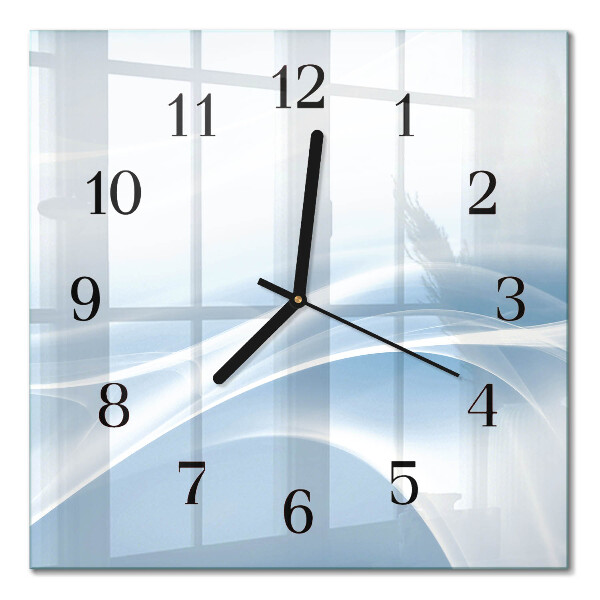 Square wall clock Abstract lines