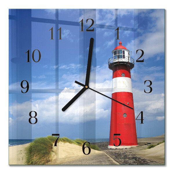 Square kitchen clock Lighthouse