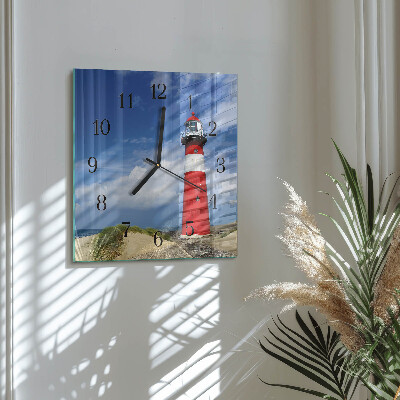 Square kitchen clock Lighthouse