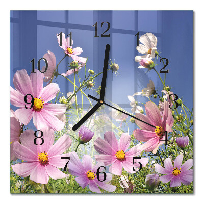 Square kitchen clock Cosmos