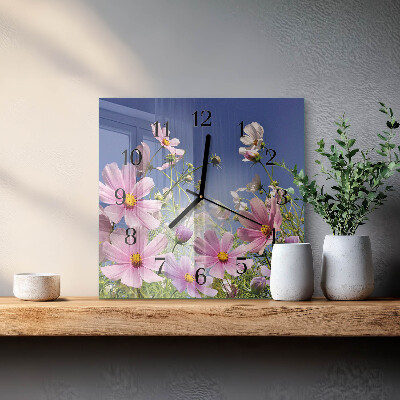 Square kitchen clock Cosmos