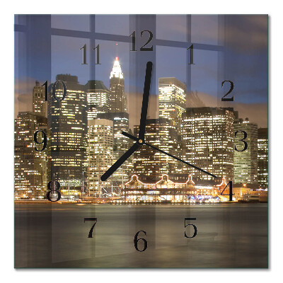 Square kitchen clock Horizon