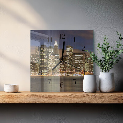 Square kitchen clock Horizon