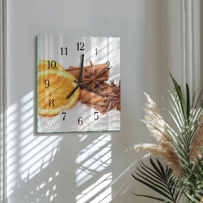 Square wall clock Lemon vanilla