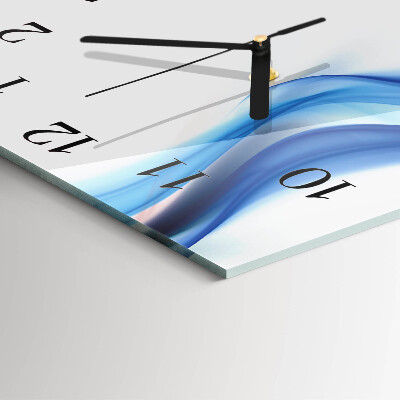 Glass clock square Abstract smoke