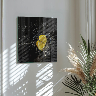 Square kitchen clock Citrus