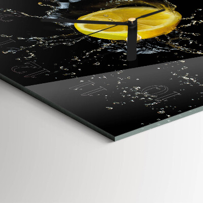 Square kitchen clock Citrus