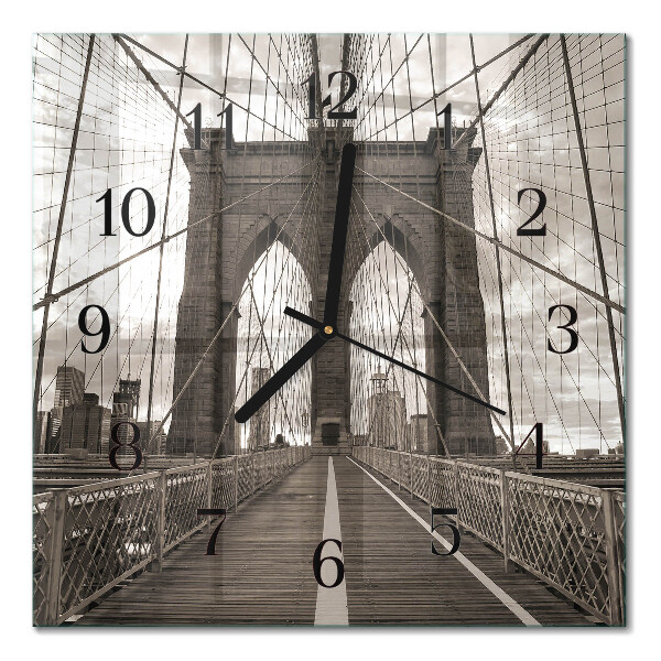 Square kitchen clock Bridge