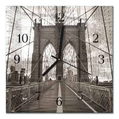 Square kitchen clock Bridge