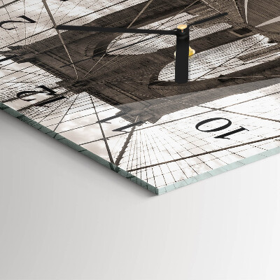 Square kitchen clock Bridge