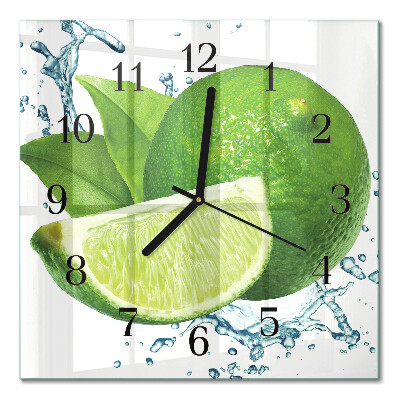 Square wall clock Calcium carbonate